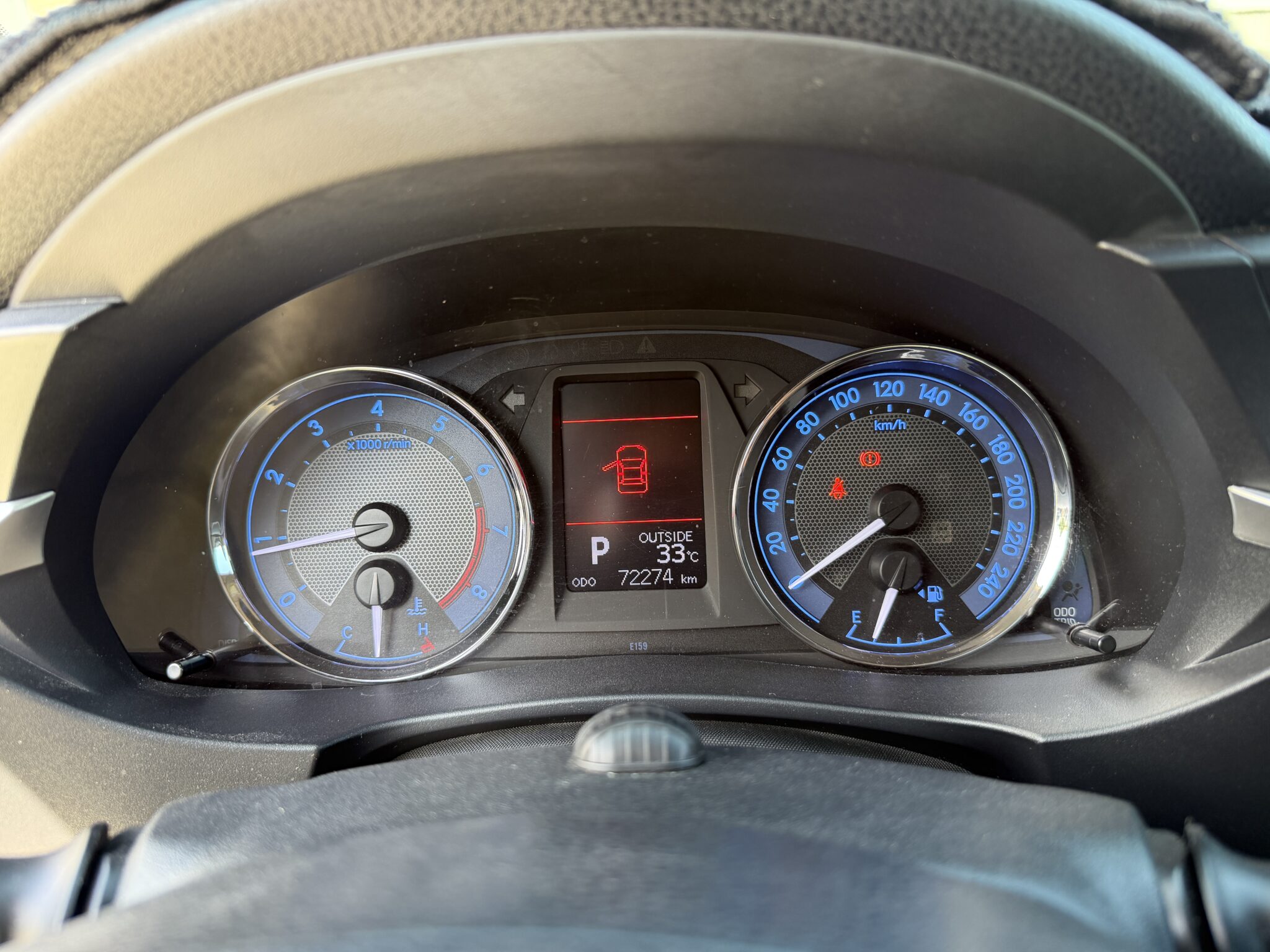 2015 Corolla Altis 自發光儀錶板 里程 72,274 公里實拍