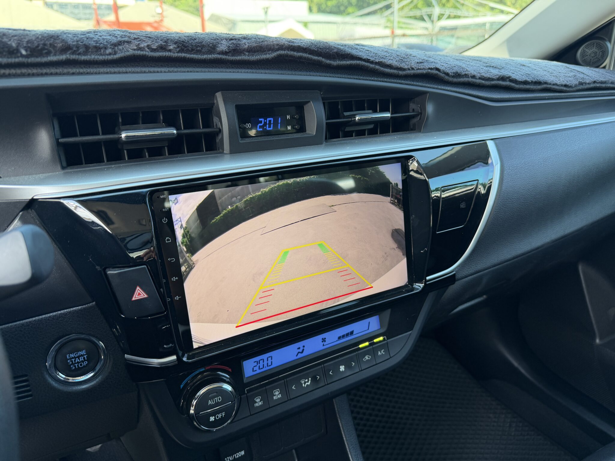 2015 Corolla Altis 中控螢幕倒車顯影含動態導引線